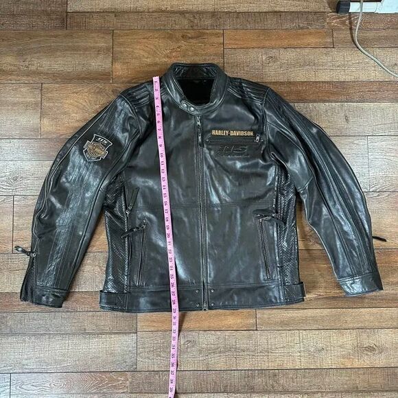 Harley-Davidson Other - Size XL Harley-Davidson 115th Anniversary Leather Jacket Men's Black Buffalo #79